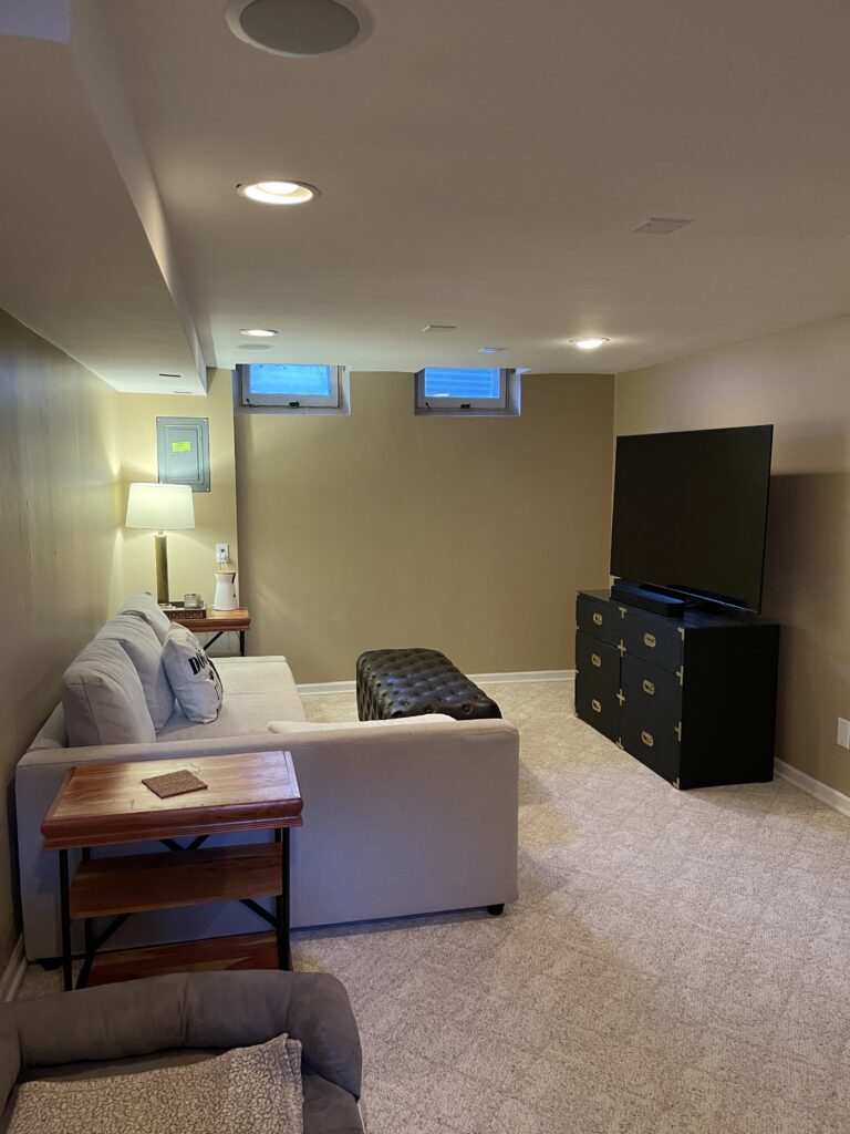 After image of the tv room